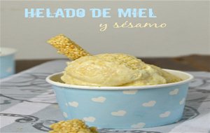 Helado De Miel Y Sésamo
