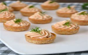 Tartaletas De Mousse De Salmón
