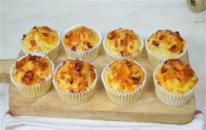 Muffins De Bacon Y Queso
