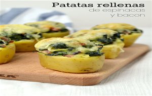 Patatas Rellenas De Espinacas Y Bacon
