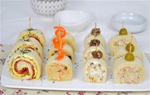 Rollitos De Canapés Con Pan De Molde Para Fiestas &#161;4 Ideas De Aperitivo Fáciles!
