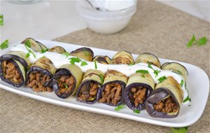 Rollitos De Berenjena Con Carne Picada
