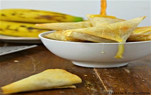 Samosas De Plátano, Jengibre Y Miel
