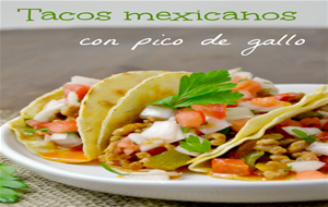 Tacos Mexicanos Con Pico De Gallo
