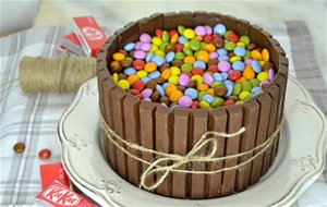 Tarta De Chocolate Y Kit Kat
