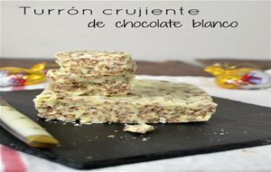 Turrón Crujiente De Chocolate Blanco
