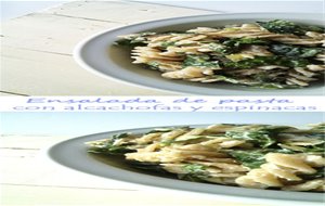 
ensalada De Pasta Con Alcachofas Y Espinacas
