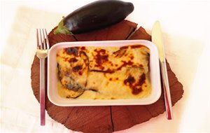 
lasaña De Berenjenas Y Bacalao Al Ajoarriero Con Queso De Cabra
