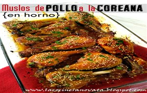 
muslos De Pollo A La Coreana {en Horno}
