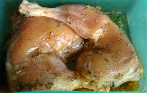 
pollo A La "diavola" Marinado Y Asado En Churrasquera
