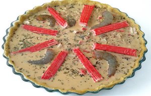 
quiche Marinera Con Surimi, Langostinos Y Atún
