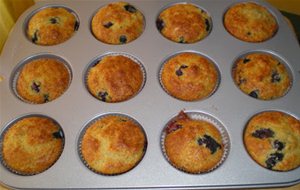 Muffins De Limón Y Arándanos, Super Light