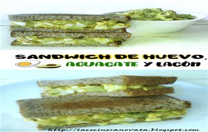 
sandwich De Aguate, Huevo Y Lacón
