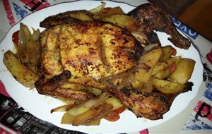 Pollo Al Horno Con Curry
