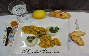 Pollo Al Curry Con Arroz En Thermomix.
