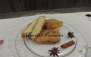 Leche Frita, Bundt Cake De Chocolate Con Cobertura De Chocolate Y Helado De Turrón.
