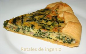 Quiche De Espinacas Con Bacon Y Queso
