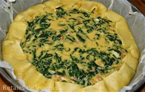 Quiche De Espinacas Con Bacon Y Queso
