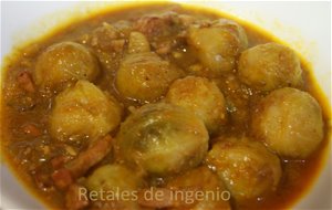 Coles De Bruselas En Salsa Con Bacon
