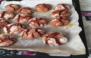 Galletas Crinkle De Chocolate.
