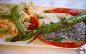 Revuelto De Bacalao Con Verduras Y Tomate
