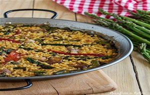 Arroz Con Espárragos Y Secreto Ibérico
