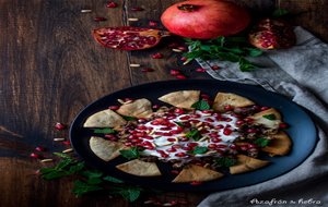 Berenjenas Con Salsa De Yogur Y Granada
