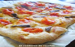 Coca De Tomate Y Anchoas
