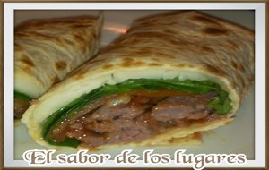 Wraps De Ternera, Espinacas Y Queso De Cabra.
