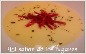 Vichyssoise Con Jamón Serrano.
