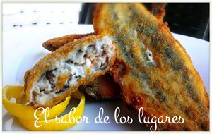 Boquerones Rellenos De Salmón Y Queso Crema.
