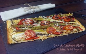 Coca De Verduras Asadas.
