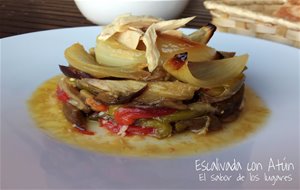 Escalivada Con Atún.
