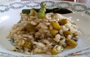 Arroz Meloso Con Espárragos 
