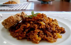 Carne Molida (picada) Con Verduras
