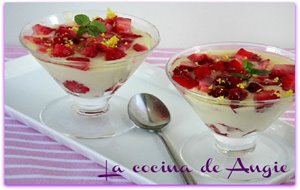Crema De Limón Y Fresas Con Gelatina De Miel "nutrexpa"
