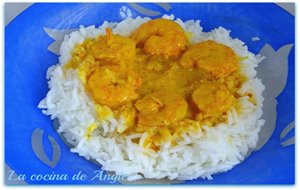 Langostinos Al Curry (india)
