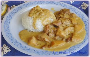 Pollo Al Curry Con Manzana
