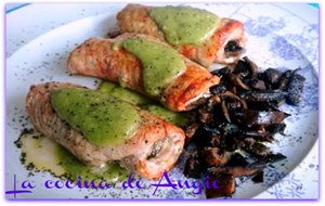 Rollitos De Pavo Rellenos Al Pesto
