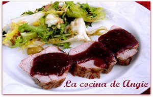 Solomillo Con Salsa De Frambuesas
