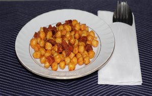 Garbanzos Fritos Con Chorizo