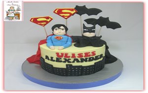 Tarta  Batman Ysuperman
