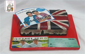 Tarta Caja Londres Y Los Gemeliers
