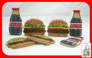 Galletas Coca-colas Y Hamburguesas
