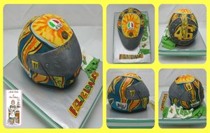 Casco Valentino Rossi Y Bufanda Del Betis
