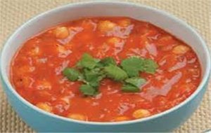 Sopa De Tomate Y Garbanzos
