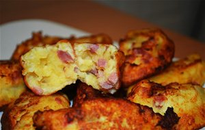 "pseudo-croquetas" De Patatas Y Jamón.
