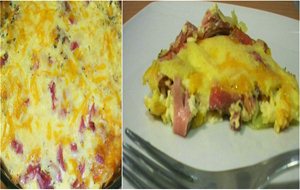 Quiche De Patatas Y Jamón
