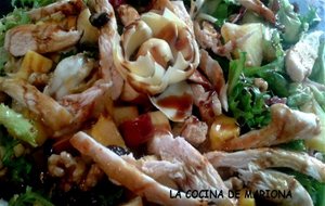 Ensalada De Pollo Con Vinagreta De Mostaza