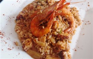 Arroz Con Pulpo Y Gamba Roja